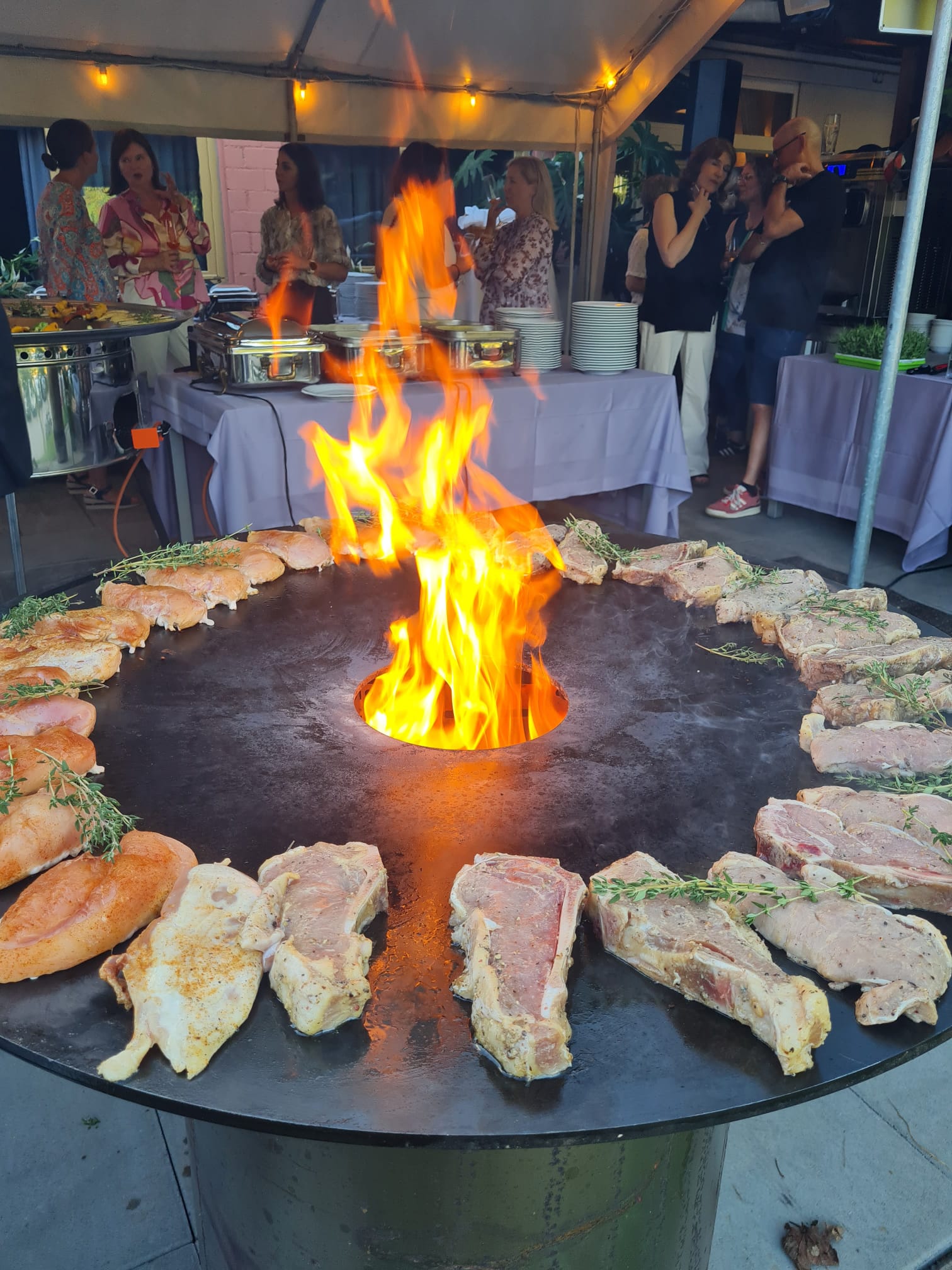 Live-Cooking am Feuer