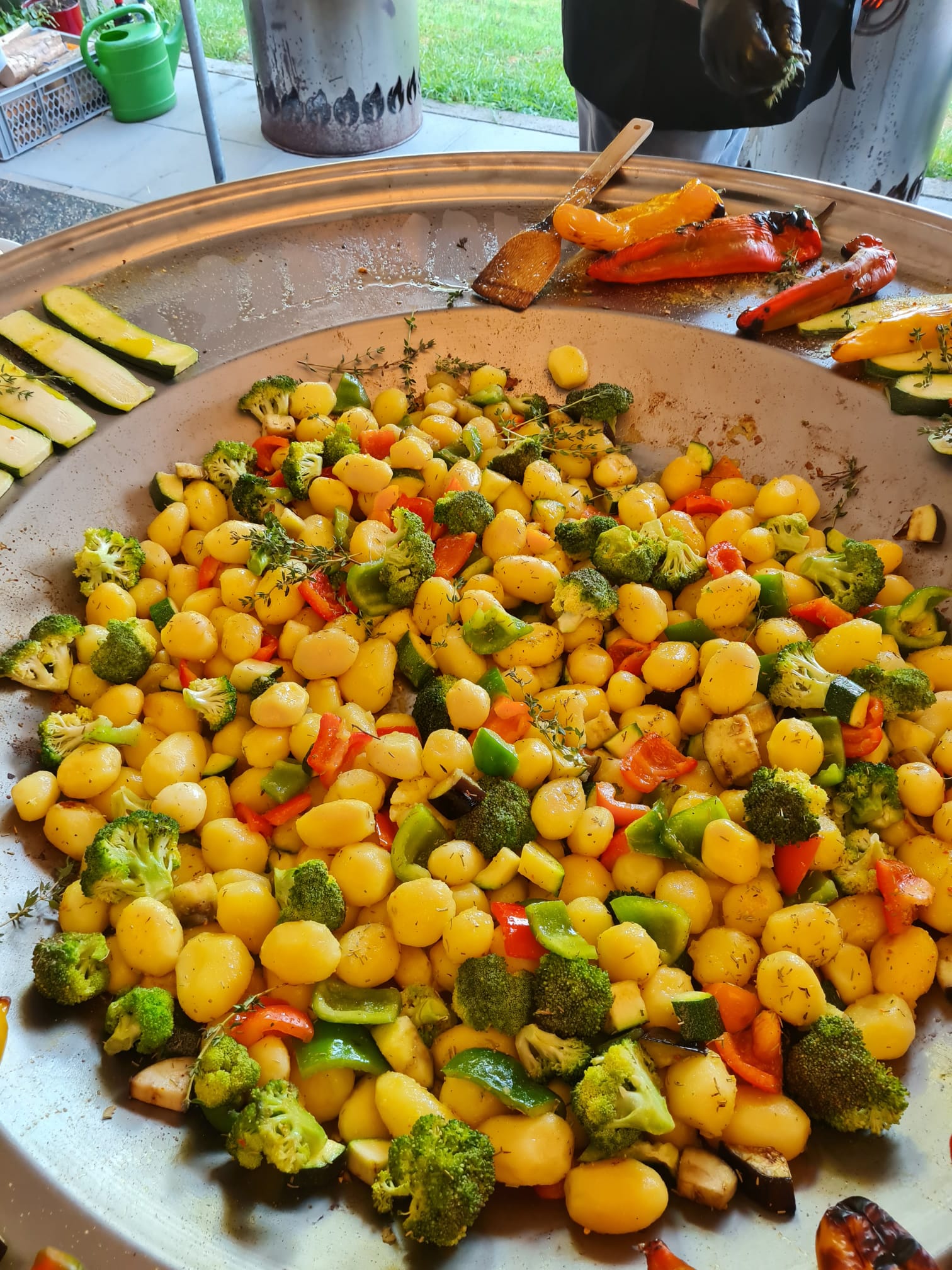 Gemüsepfanne vom Catering